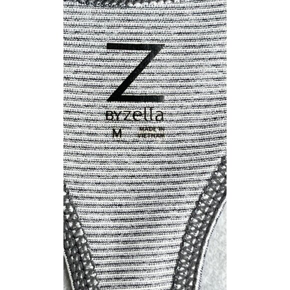 Z by Zella Women's Racerback Tank Grey Stripe Size M medium Workout Athletic - Picture 8 of 9
